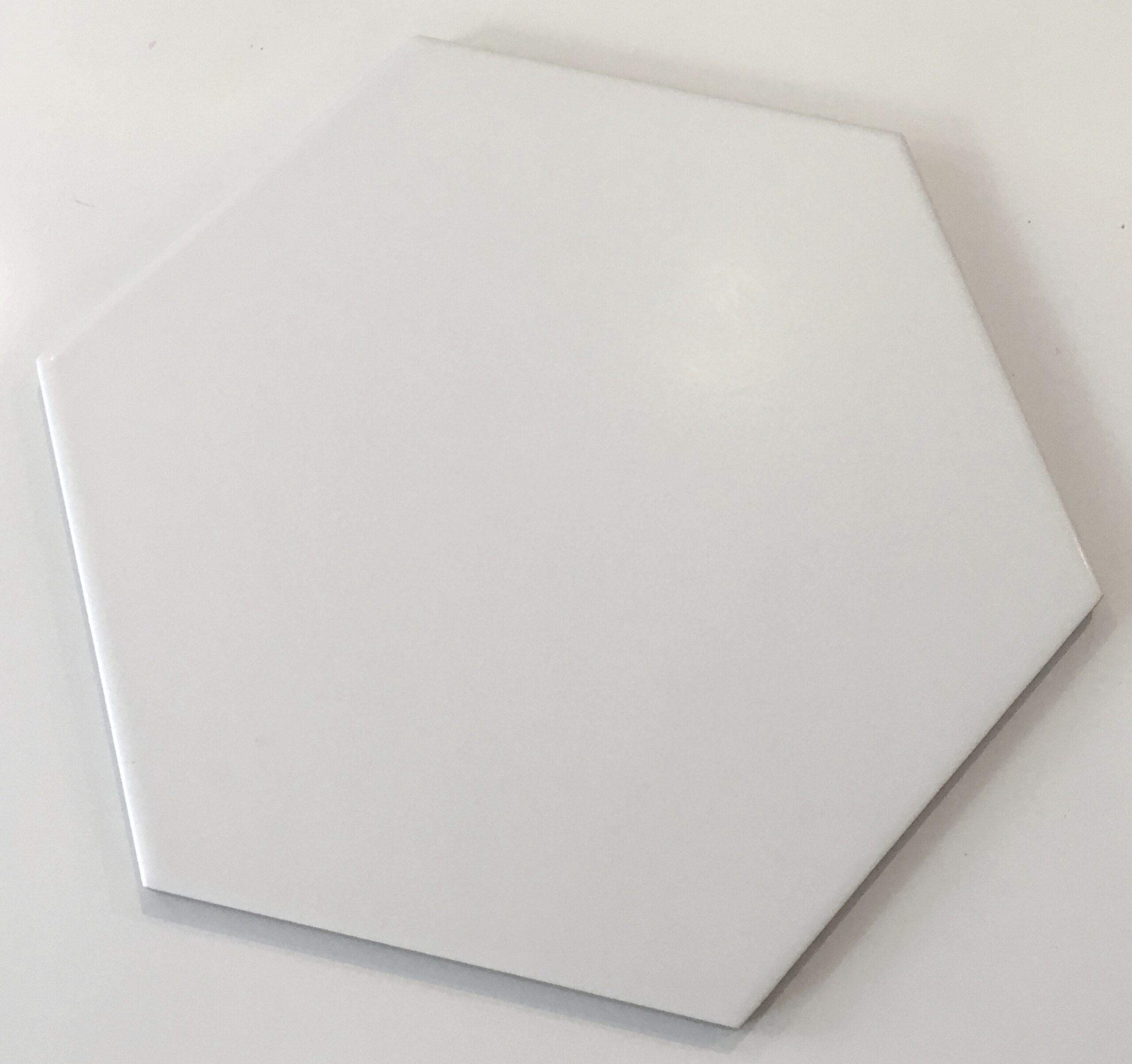 płytki heksagonalne białe HEXON SOLID WHITE MAT 25x28