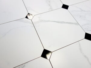 gres oktagonalny CARRARA PALATINA 30x30 SZARA MAT