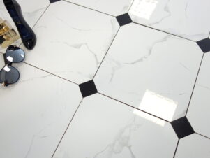 gres oktagonalny CARRARA WHITE AMIRA 30x30 POLER