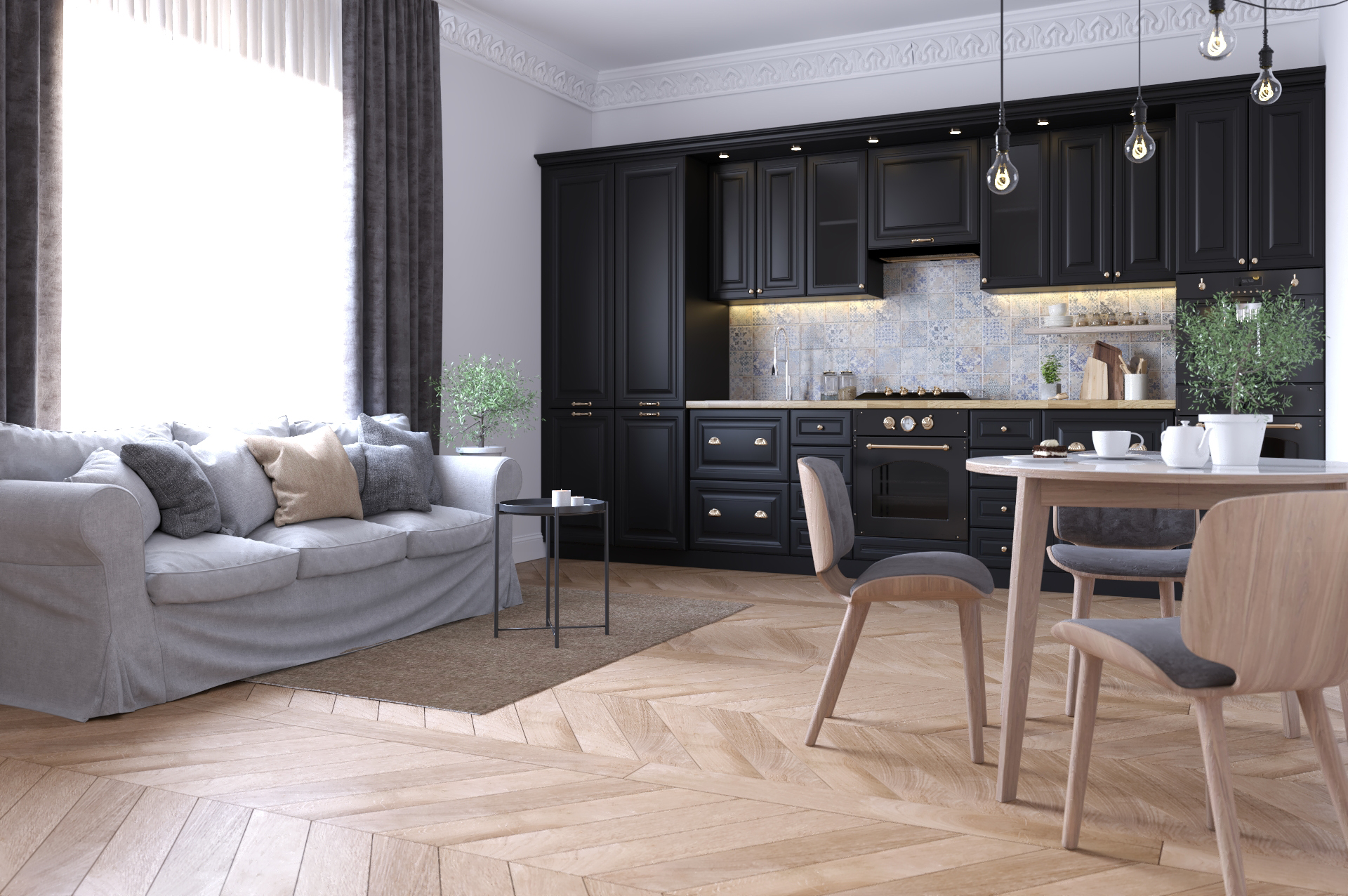 płytki drewnopodobne w jodełkę