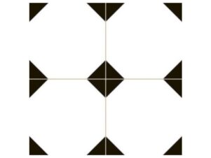 płytki patchwork oktagonalne OXFORD NEGRO 33,3x33x3 gat.1