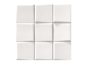 płytki 3D białe PATTERN WHITE BLANCO 33x33