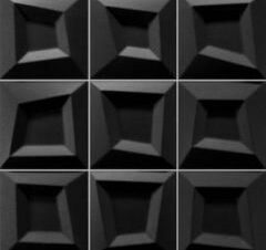 płytki 3D CZARNE FRAME NERO 33x33