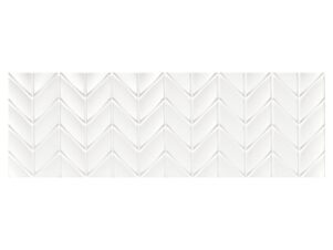 PŁYTKI BIAŁE 3D CHEVRON BLANCO 90x30 MAT