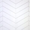 CHEVRON LLOYD WHITE MAT 19,5x5,5 LEWY
