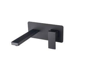 BESCO bateria umywalkowa podtynkowa MODERN VARIUM czarny matt