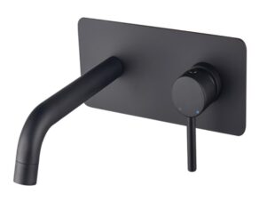 BESCO bateria umywalkowa podtynkowa ILLUSION czarny matt