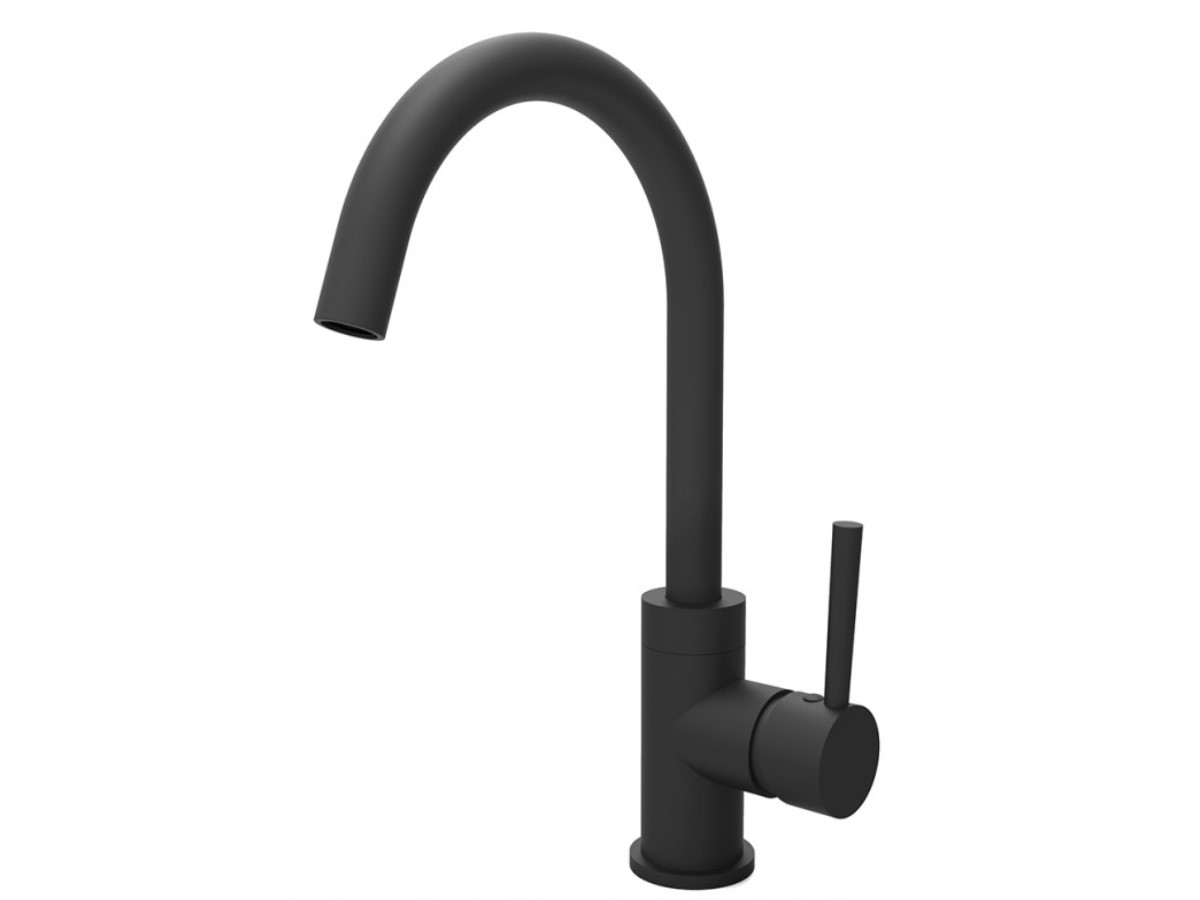 BESCO bateria umywalkowa ILLUSION I czarny matt