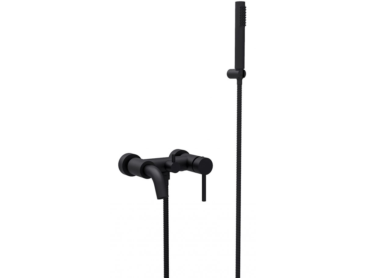 BESCO bateria wannowa ILLUSION czarny matt