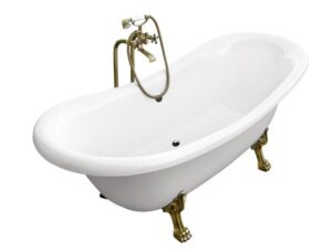 wanna wolnostojąca BESCO AMELIA 190 łapy BIAŁE