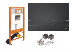 Stelaż WC JOMO Werit 4w1 przycisk Exclusive 2.0 CZARNY MAT