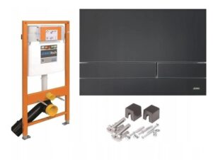 Stelaż WC JOMO Werit 4w1 przycisk Exclusive 2.0 CZARNY MAT