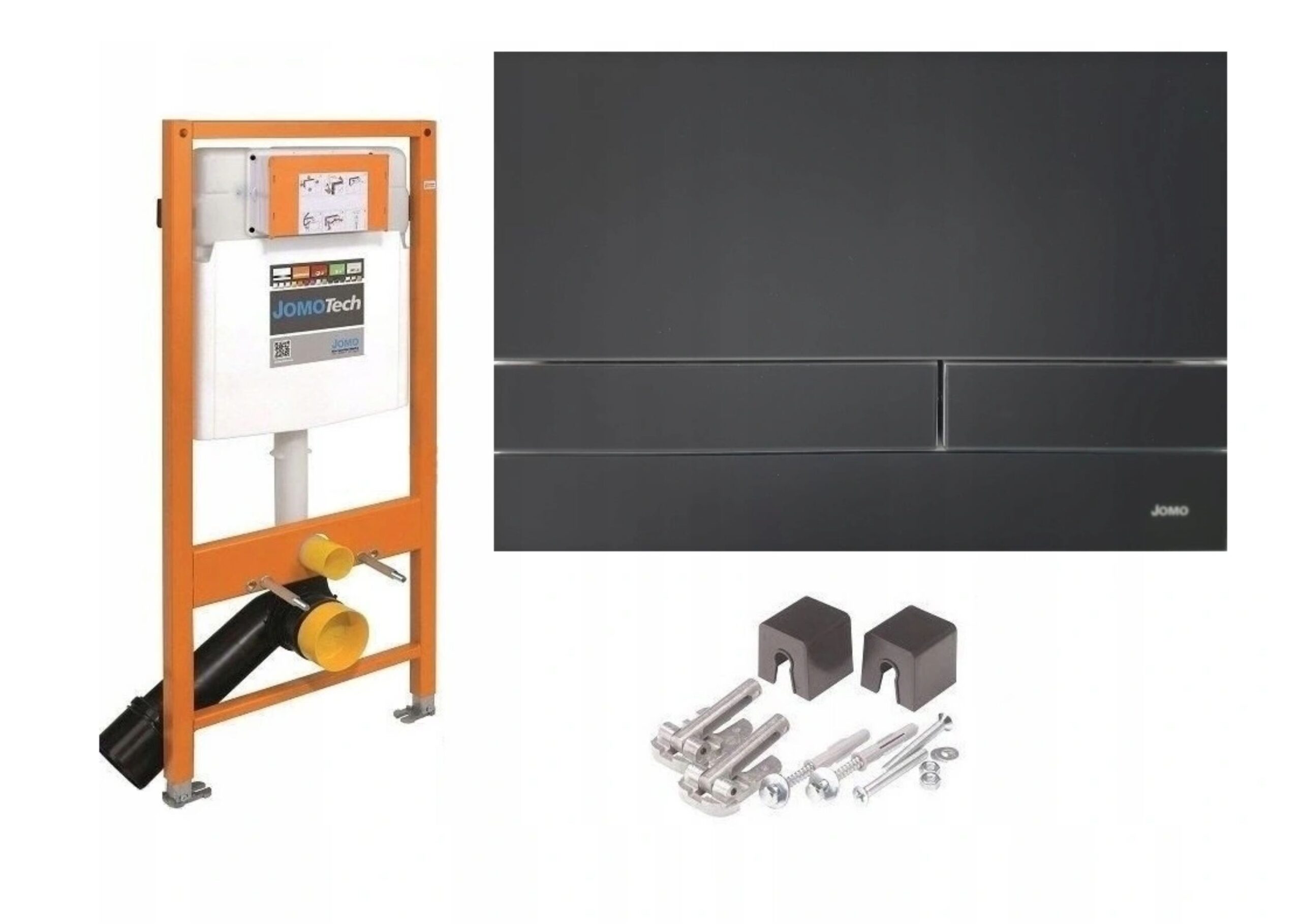 Stelaż WC JOMO Werit 4w1 przycisk Exclusive 2.0 CZARNY MAT