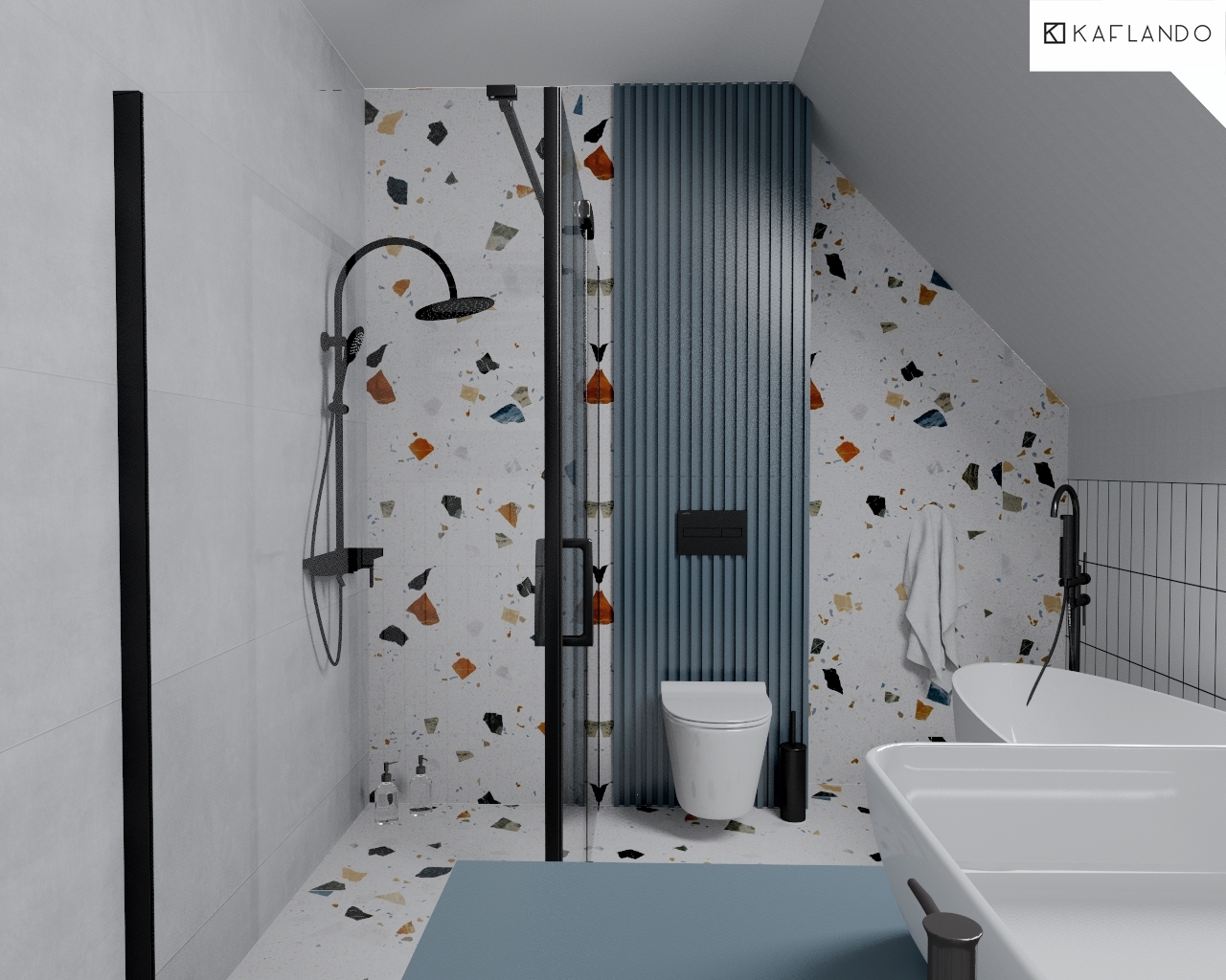 płytki straciatella łazienka