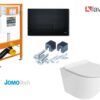 ZESTAW 5w1 Miska SOFI + Stelaż WC JOMO przycisk CZARNY