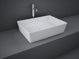 umywalka nablatowa biała RAK- FEELING prostokątna 50 cm