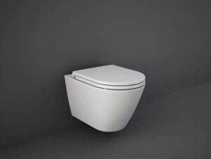 Miska wisząca wc biały mat RAK FEELING Rimless + deska wolnoopadająca