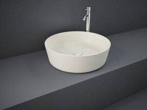 umywalka nablatowa beżowa RAK- FEELING okrągła 42 cm