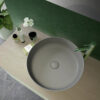umywalka nablatowa szara RAK- FEELING okrągła 42 cm