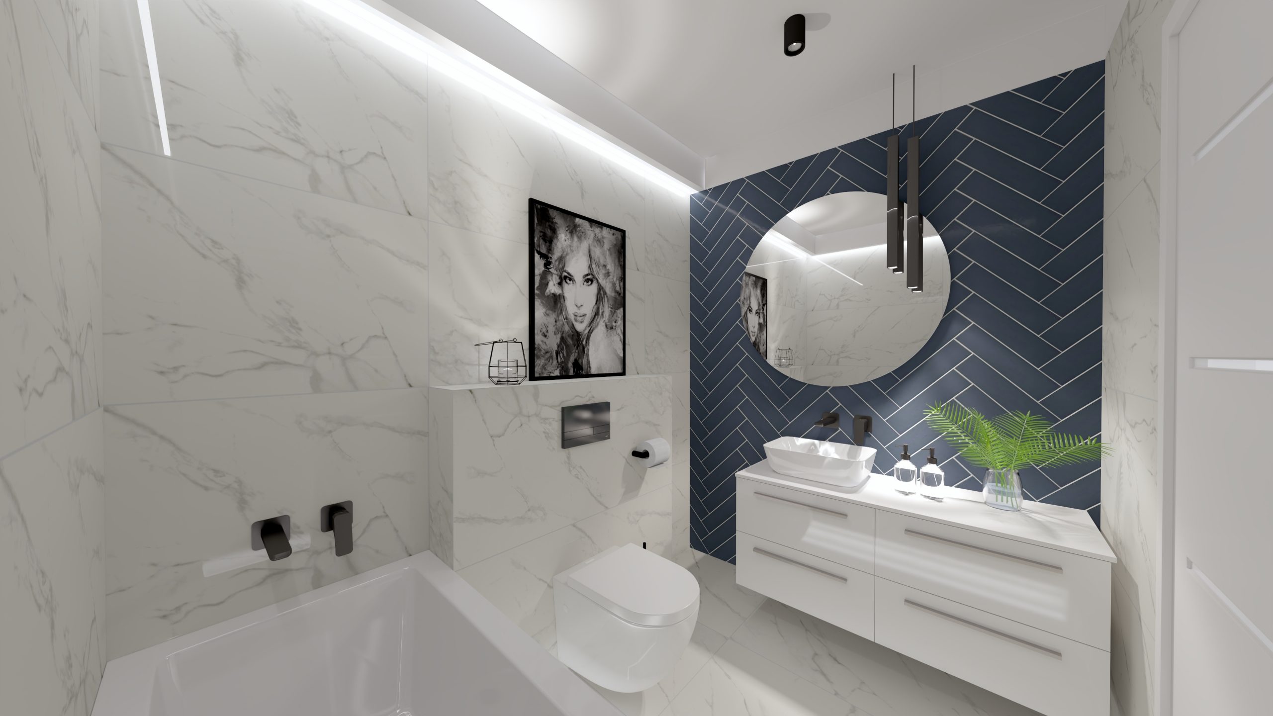 glazura stromboli płytki marmur biały