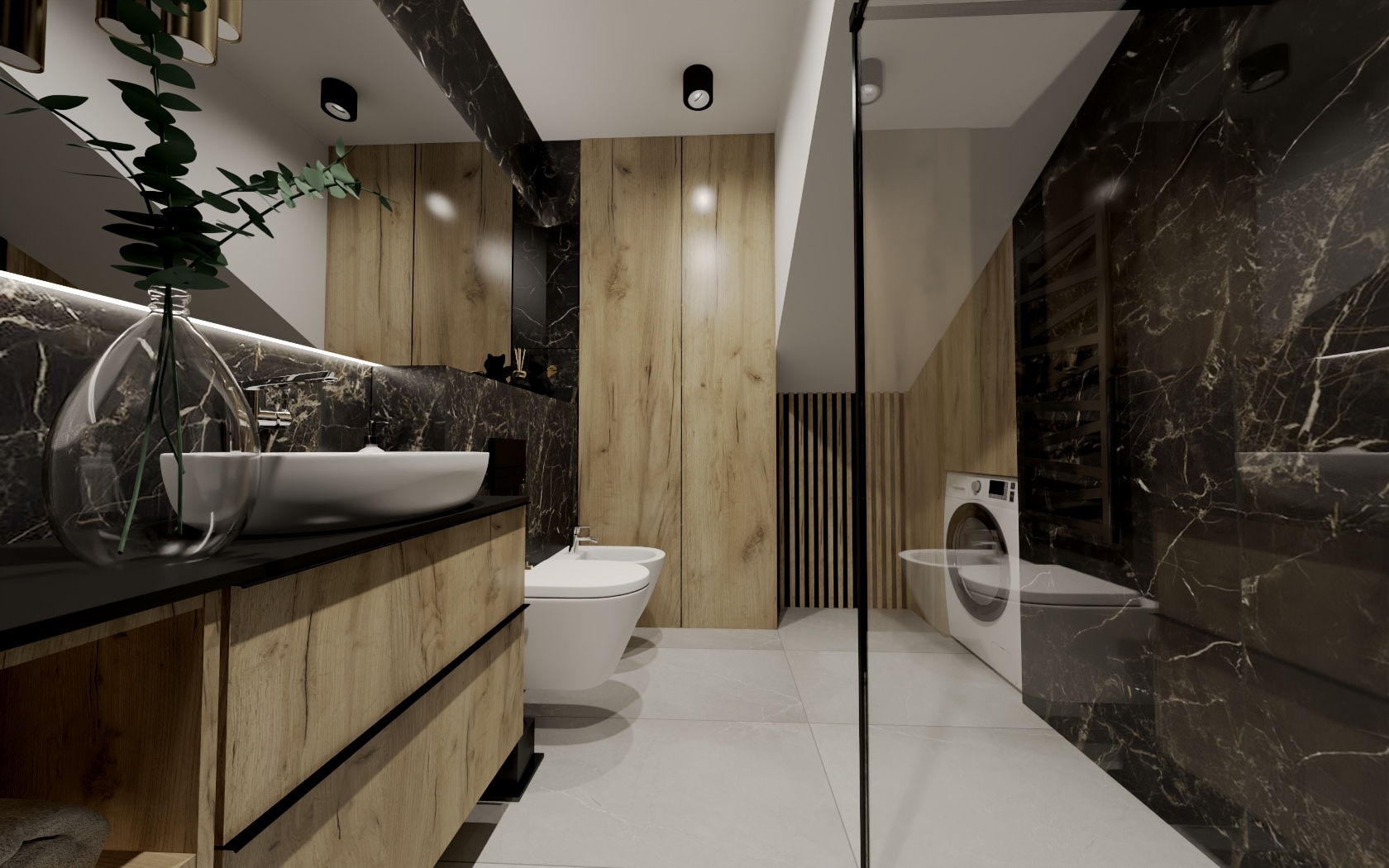 CZARNY MARMUR ZE ZLOTĄ ŻYŁKĄ