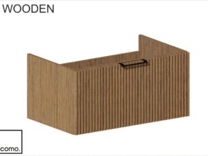 szafka wisząca WOODEN como ZŁOTY DĄB lamele 80x40x50 cm