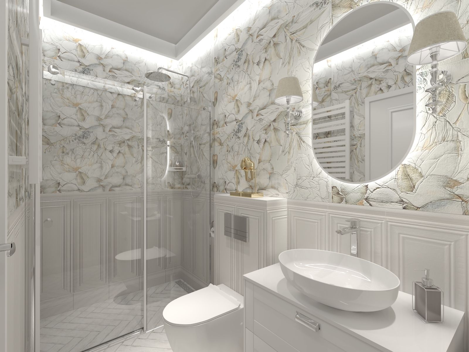 płytki boazeria angielska sztukateria