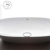 umywalka nablatowa biała owalna RAK VARIANT 50x36 cm