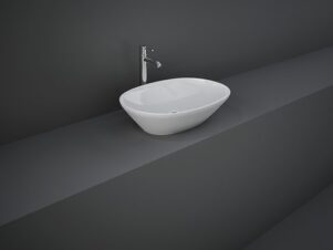 umywalka nablatowa biała owalna RAK VARIANT 50x36 cm