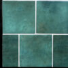 płytki ARTISAN MOSS GREEN 13,2x13,2 zieleń butelkowa