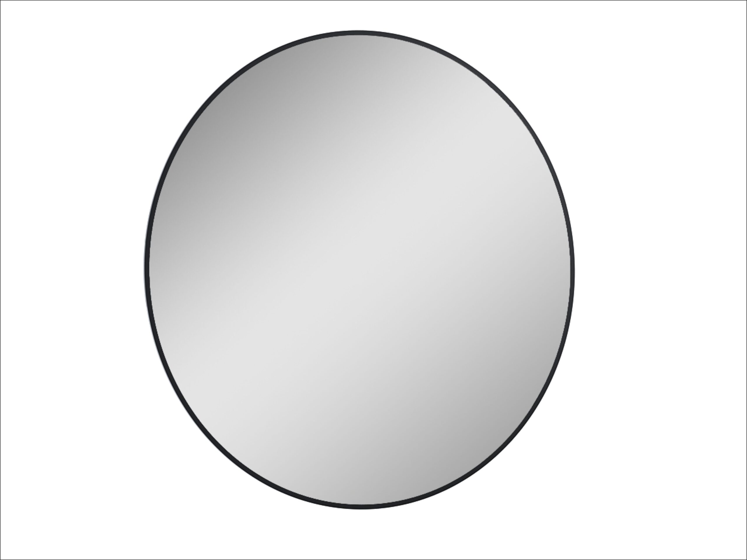 ELITA lustro LED SHARON ROUND 80 czarne