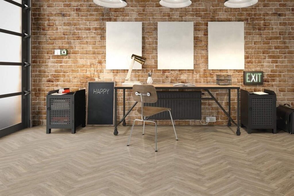 panele na ogrzewanie podłogowe podłoga winylowa jodełka