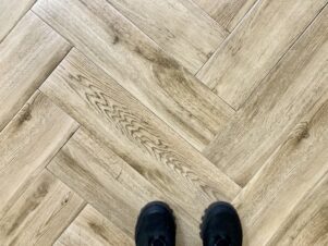 płytki 15x60 drewnopodobne KRONEWALD DARK BEIGE