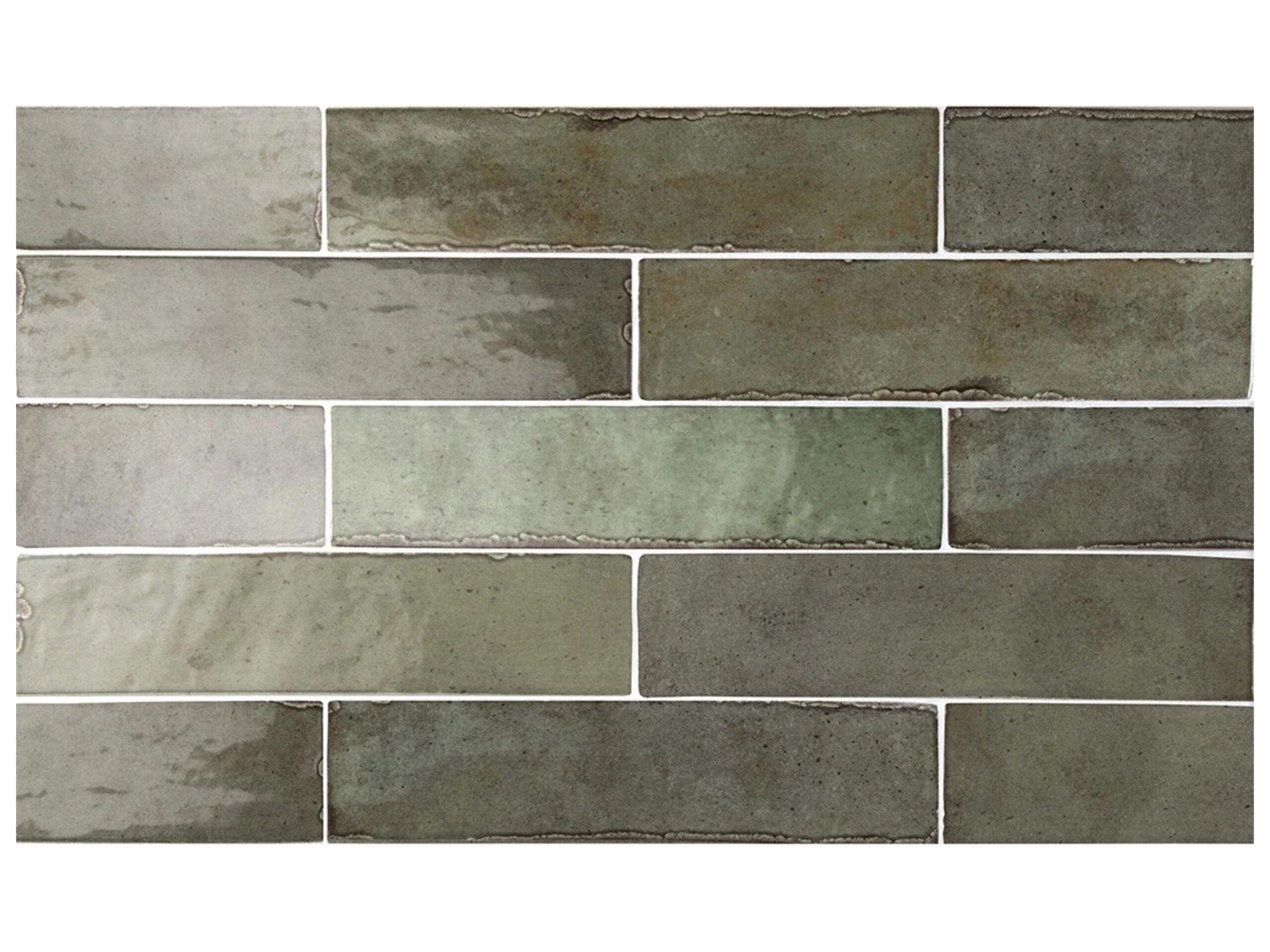 EQUIPE TRIBECA SAGE GREEN 6x24,6 CEGIEŁKA OLIWKOWA