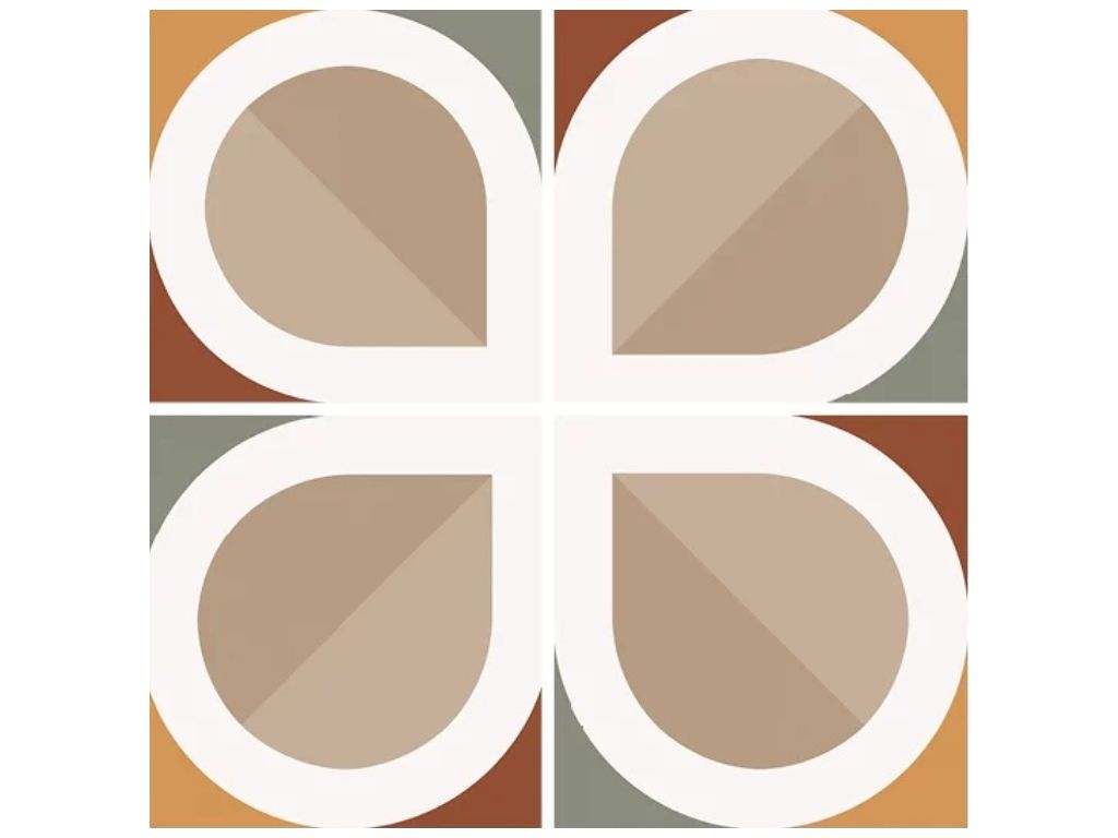 płytki patchwork BAUHOME BLATT WARM 20x20