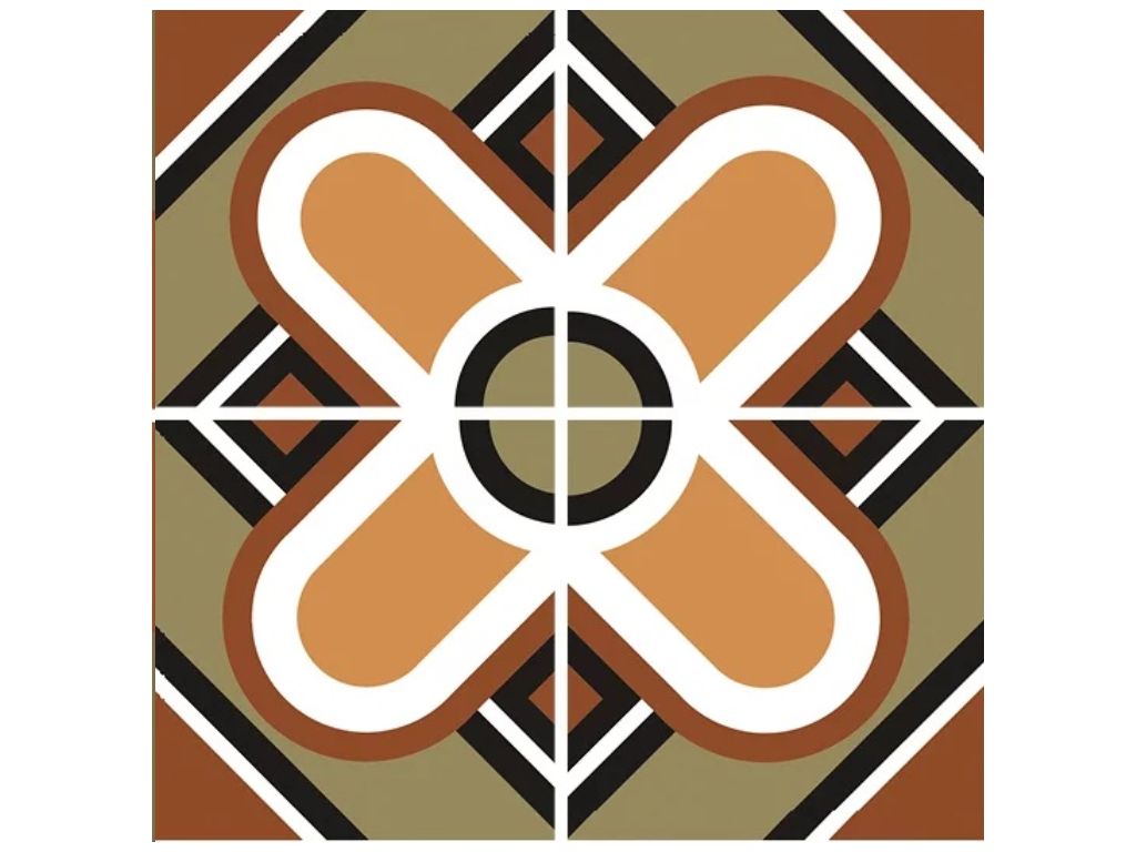 płytki patchwork BAUHOME BLUME WARM 20x20