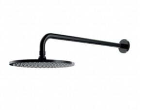 OMNIRES deszczownica z ramieniem ø25 SLIMLINE czarna satyna