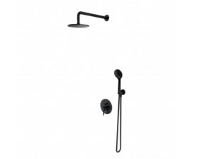 OMNIRES system prysznicowy podtynkowy Y czarna satyna