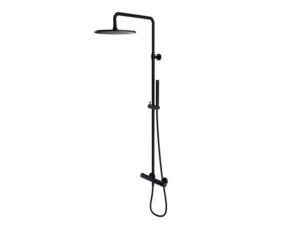 OMNIRES termostatyczny system prysznicowy natynkowy Y czarna satyna