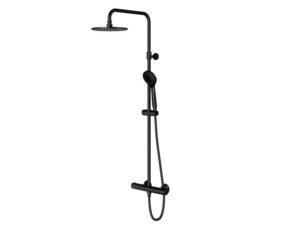 OMNIRES termostatyczny system prysznicowy natynkowy Y czarna satyna