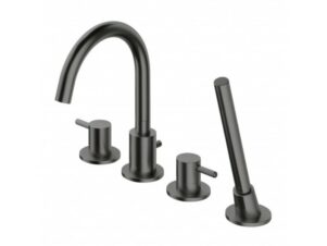 OMNIRES bateria wannowa 4-otworowa Y grafit