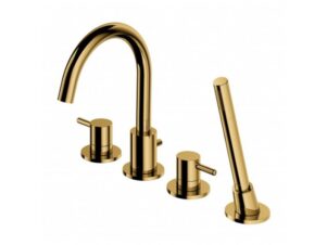 OMNIRES bateria wannowa 4-otworowa Y złota