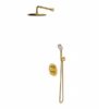 OMNIRES termostatyczny system prysznicowy podtynkowy Y złoty szczotkowany