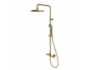 OMNIRES termostatyczny system prysznicowy natynkowy Y złoty