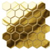 MOZAIKA SZKLANA ZŁOTA HEKSAGON 25,5X24,7