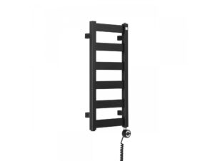 TERMA grzejnik łazienkowy elektryczny LEDA 670x300 czarny