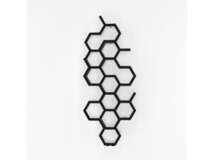 TERMA grzejnik dekoracyjny pionowy HEX 1220x486 czarny