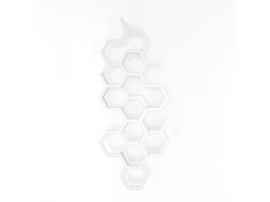 TERMA grzejnik dekoracyjny pionowy HEX 1220x486 biały