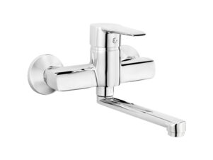 DEANTE bateria umywalkowa ścienna - ECO głowica CORIO chrom