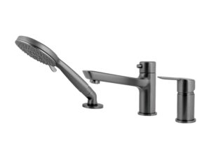 DEANTE bateria wannowa 3-otworowa ARNIKA titanium